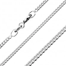 Ezüst nyaklánc - sűrű láncszemek, 1,7 mm