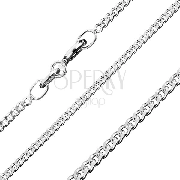 Ezüst nyaklánc - sűrű láncszemek, 1,7 mm