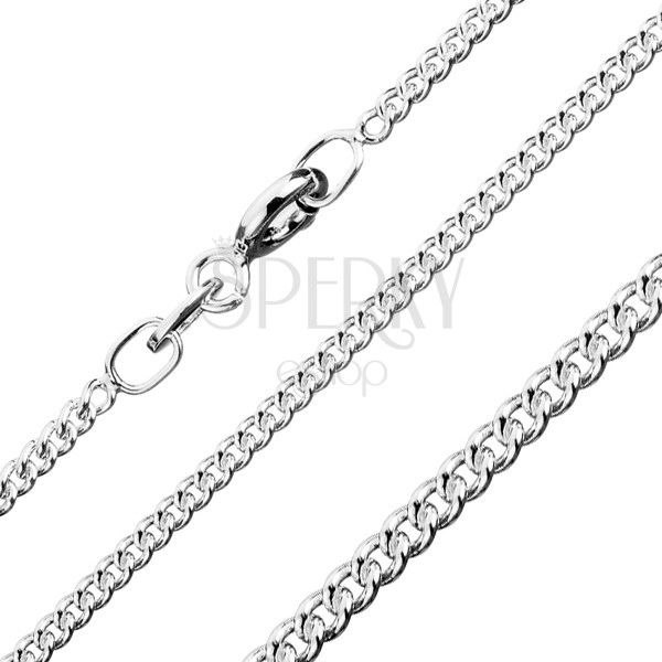 925 ezüst nyaklánc - kerek láncszemek, 1,7 mm