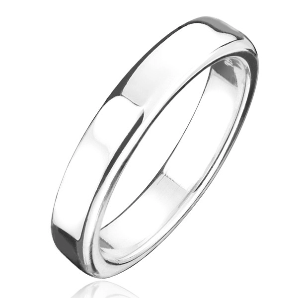 925 ezüst gyűrű - vastagabb karikagyűrű fényes felülettel - Nagyság: 54