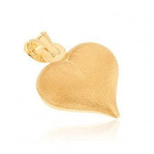 Arany medál - szabályos szív szatén felülettel