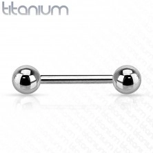 Titánium piercing, súlyzó alakú, különböző méretek