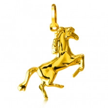 Arany medál - hátsó lábain álló fényes ló