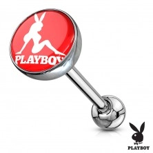 Acél nyelvpiercing - különböző Playboy motívuok