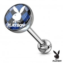 Acél nyelvpiercing - különböző Playboy motívuok