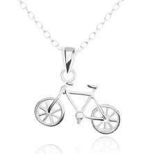 925 ezüst nyakék, részletesen kidolgozott bicikli medál