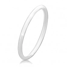 Vékony 925 ezüst karikagyűrű, fényes felület minta nélkül