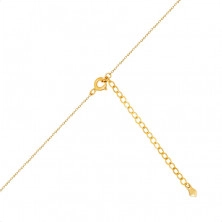 Kombinált 14K arany gyémánt nyaklánc - végtelen szimbólum, szív kontúr, briliánsok