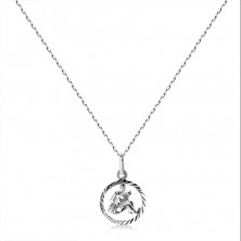 925 ezüst nyaklánc - lánc és a horoszkópja -  VÍZÖNTŐ