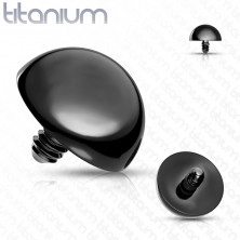 Pótfej titán implantátumhoz, félgömb 3 mm, vastagság 1,2 mm, PVD