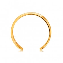 Gyűrű 375 sárga aranyból nyitott gyűrűsínnel – három vékony sima sáv