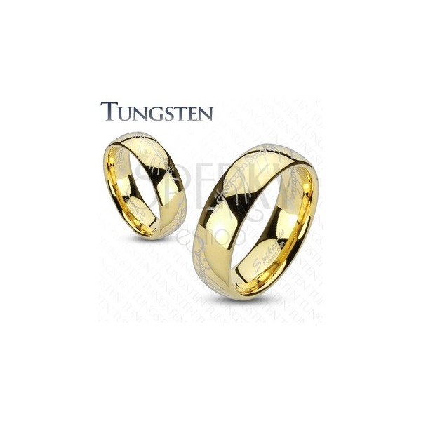 Tungsten gyűrű - arany, Gyűrűk Ura motívum