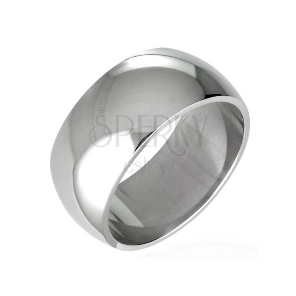Sebészeti acél karikagyűrű - fényes, ívelt, 8 mm