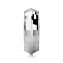 Gyűrű ezüstből - DISCO, fényes négyzetek